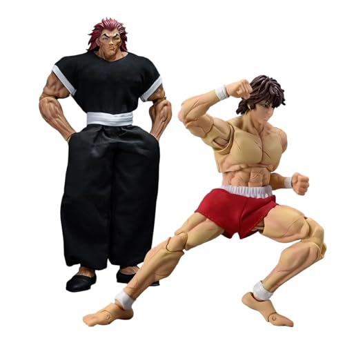 Diohauxi 2PCS Anime Figuren Hanma Yujiro Actionfigur Bewegliche Gelenke Statue Schreibtischdekor Modell Diohauxi 2PCS Anime Figuren Hanma Yujiro Actionfigur Bewegliche Gelenke Statue Schreibtischdekor Modell von Diohauxi