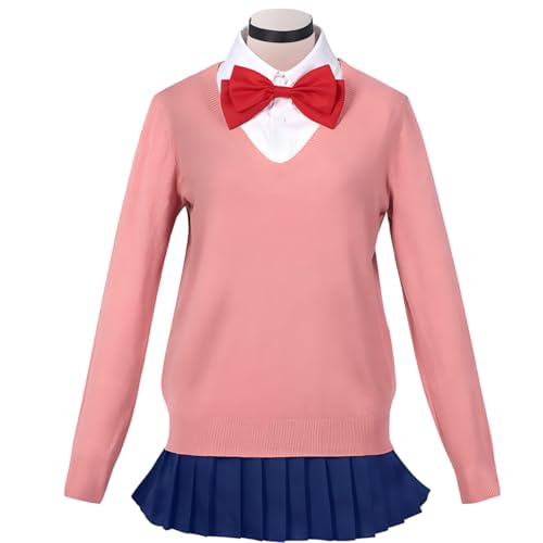 Diohauxi Ayase Momo Cosplay Kostüm Anime Komplettset mit Perücke Schuluniform Halloween Party Alltagsoutfits von Diohauxi