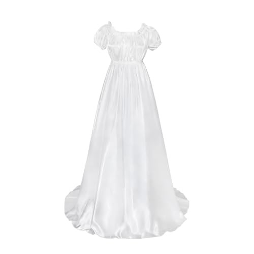 Diohauxi Damen Mittelalterliches Vintage Kleid, Cosplay Kostüm, Langes Kleid mit hoher Taille, Party Ballkleid 4 Farben (XS-3XL) von Diohauxi
