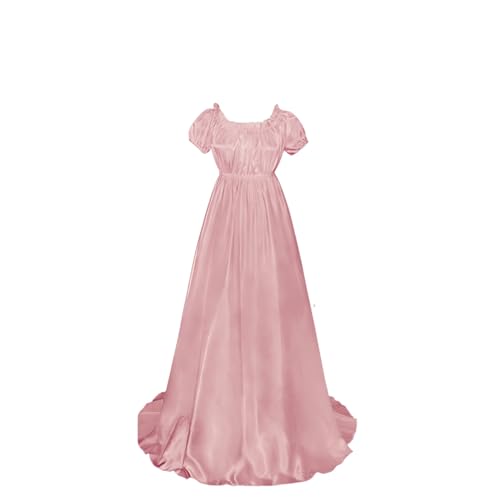 Diohauxi Damen Mittelalterliches Vintage Kleid, Cosplay Kostüm, Langes Kleid mit hoher Taille, Party Ballkleid 4 Farben (XS-3XL) von Diohauxi