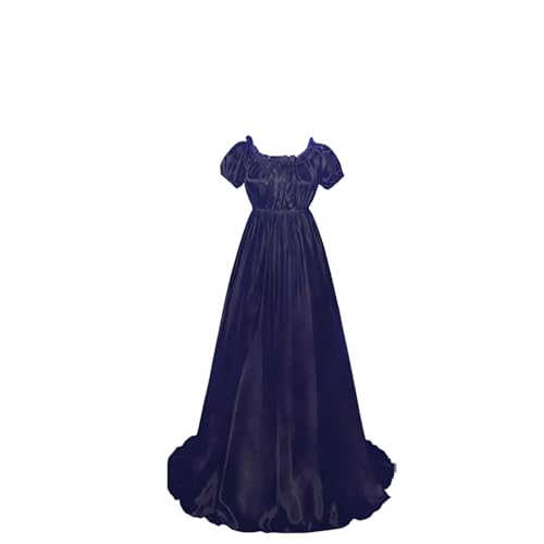 Diohauxi Damen Mittelalterliches Vintage Kleid, Cosplay Kostüm, Langes Kleid mit hoher Taille, Party Ballkleid 4 Farben (XS-3XL) von Diohauxi