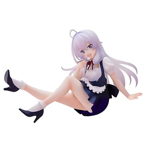 Diohauxi Elaina Anime Figur 10cm Sammelfiguren | Sitzende Pose Schreibtisch Ornament Modell, Heimdekoration Diohauxi Elaina Anime Figur 10cm Sammelfiguren | Sitzende Pose Schreibtisch Ornament Modell, Heimdekoration von Diohauxi