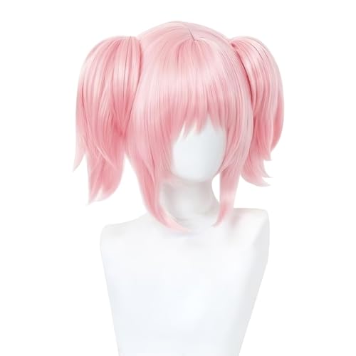 Diohauxi KanameMadoka Cosplay Kostüm - Anime Kleid Set mit Perücke | Rollenspiel Outfit für Halloween (S-2XL) von Diohauxi