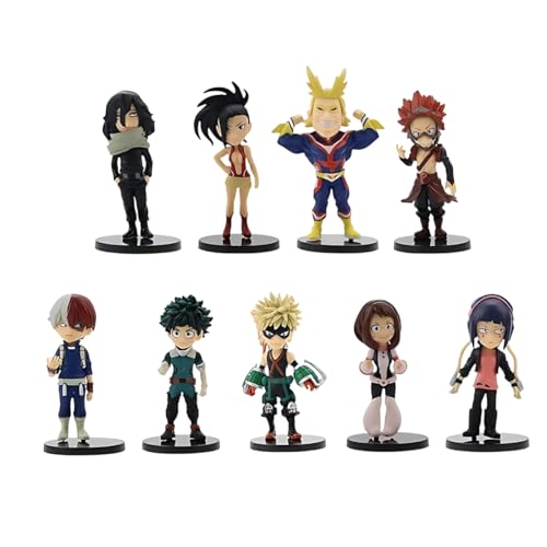 Diohauxi MHA Anime Figur Midoriya Izuku/Uraraka Ochako/Toga Himiko/Figuren 9er Set Anime Schreibtisch Dekor Diohauxi MHA Anime Figur Midoriya Izuku/Uraraka Ochako/Toga Himiko/Figuren 9er Set Anime Schreibtisch Dekor von Diohauxi