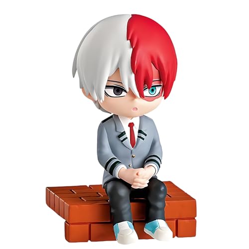 Diohauxi MHA Bakugou Katsuki Figurine Midoriya Izuku Anime Figur Sitzende Statuen Tischmodell 5 cm von Diohauxi