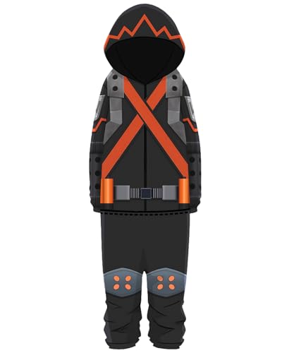 Diohauxi MHA Midoriya Izuku Cosplay Kostüm Anime Outfit Halloween Pyjama Set Homewear Jumpsuit von Diohauxi