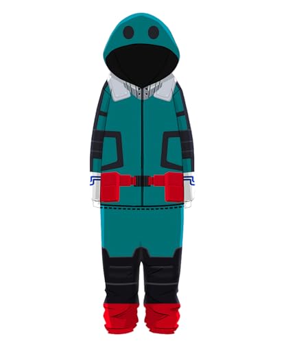 Diohauxi MHA Midoriya Izuku Cosplay Kostüm Anime Outfit Halloween Pyjama Set Homewear Jumpsuit von Diohauxi