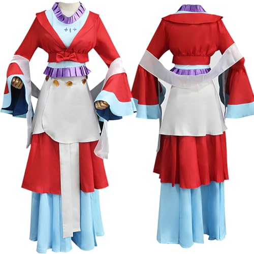 Diohauxi Maomao Cosplay Kostüm - Rotes Kleid Outfit | Hanfu Komplettset mit Perücke | Rollenspielkostüm für Halloween Diohauxi Maomao Cosplay Kostüm - Rotes Kleid Outfit | Hanfu Komplettset mit Perücke | Rollenspielkostüm für Halloween von Diohauxi