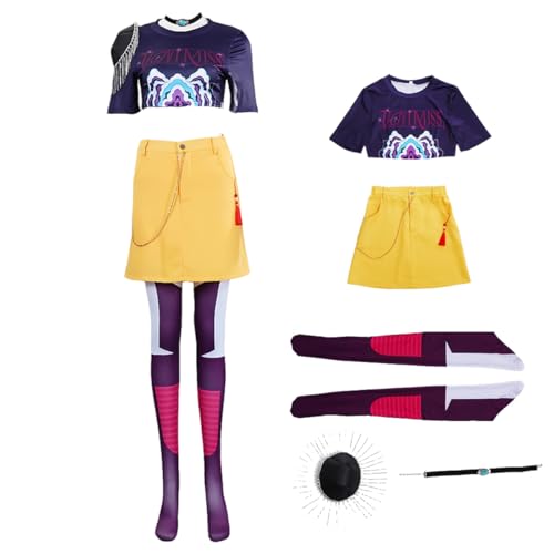 Diohauxi Mira Cosplay Kostüm Anime Uniform Komplettset mit Roter Perücke Bühnenoutfit für Halloween von Diohauxi