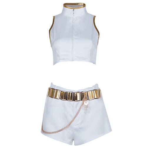 Diohauxi Mira Cosplay Kostüm Rumi Zoey Weißes Uniform für Bühnenauftritte Halloween Party Outfits von Diohauxi