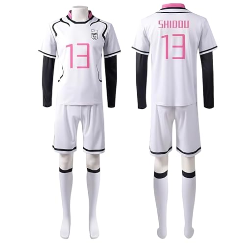 Diohauxi Nagi Seishiro Anime Kostüm Shidou Ryuusei Cosplay Kostüm Set Sportbekleidung Outfit Rollenspiel Anzug & Perücke von Diohauxi