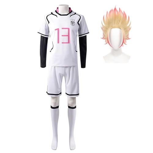 Diohauxi Nagi Seishiro Anime Kostüm Shidou Ryuusei Cosplay Kostüm Set Sportbekleidung Outfit Rollenspiel Anzug & Perücke Diohauxi Nagi Seishiro Anime Kostüm Shidou Ryuusei Cosplay Kostüm Set Sportbekleidung Outfit Rollenspiel Anzug & Perücke von Diohauxi