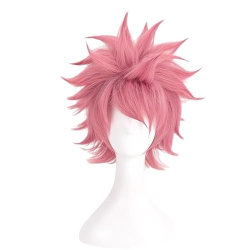 Diohauxi Natsu Dragneel Cosplay Kostüm - Kampfanzug Samurai Outfit,Anime Komplettset mit Perücke,Rollenspielkostüm für Halloween von Diohauxi