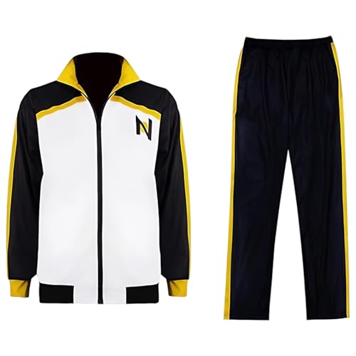 Diohauxi Natsuki Subaru Cosplay Kostüm - Anime Sweatshirt Set Halloween Rollenspiel Jacke & Hose Streetwear (S-3XL) von Diohauxi