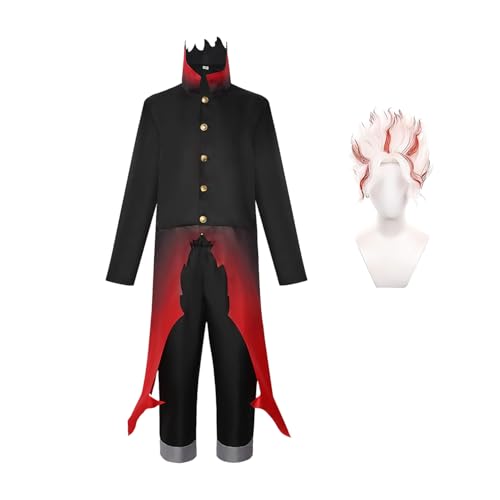 Diohauxi Okarun Anime Cosplay Kostüme Rollenspiel Outfit mit Maske & Perücke |Halloween Bühnenperformance S-3XL von Diohauxi