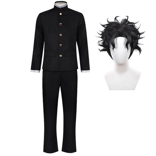Diohauxi Okarun Cosplay Kostüm Anime Uniform Komplettset mit Perücke Halloween Party Alltagsoutfits von Diohauxi
