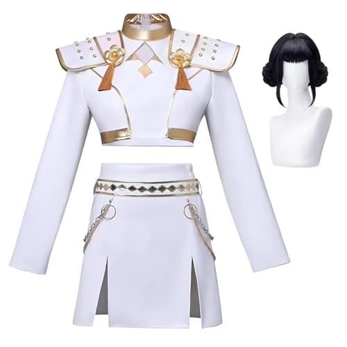 Diohauxi Rumi Cosplay Kostüm Zoey/Mira Anime Outfit mit Perücke Halloween Bühnenauftritte für Erwachsene von Diohauxi