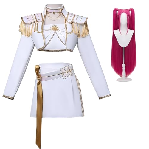 Diohauxi Rumi Cosplay Kostüm Zoey/Mira Anime Outfit mit Perücke Halloween Bühnenauftritte für Erwachsene von Diohauxi