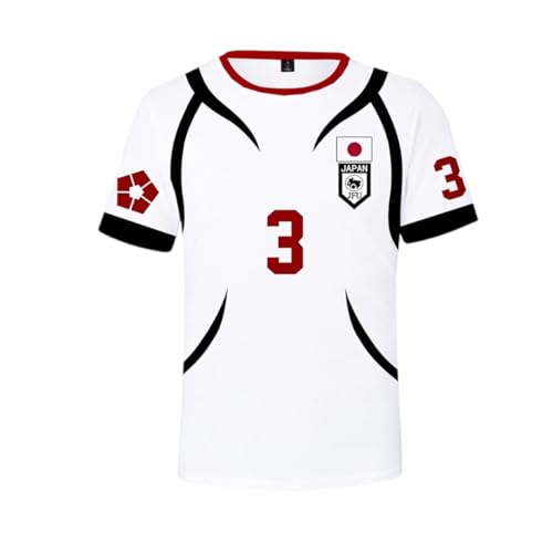 Diohauxi Seishiro Nagi Anime Sport T-Shirts Isagi Yoichi/Bachira Meguru Halloween Weiß Anime Kurzarm Streetwear von Diohauxi