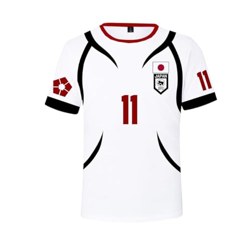 Diohauxi Seishiro Nagi Anime Sport T-Shirts Isagi Yoichi/Bachira Meguru Halloween Weiß Anime Kurzarm Streetwear von Diohauxi