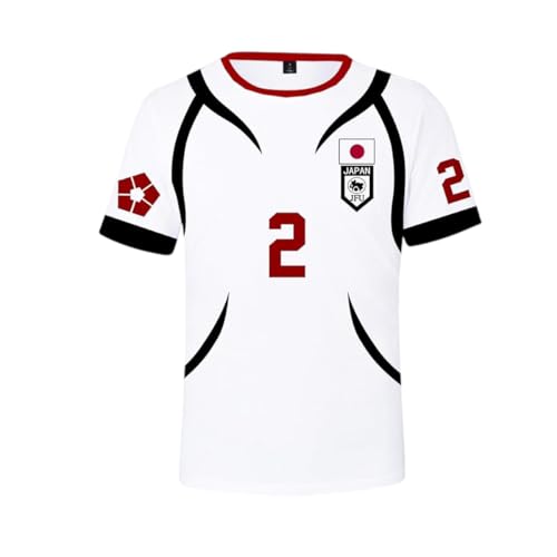 Diohauxi Seishiro Nagi Anime Sport T-Shirts Isagi Yoichi/Bachira Meguru Halloween Weiß Anime Kurzarm Streetwear von Diohauxi