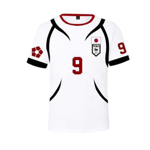 Diohauxi Seishiro Nagi Anime Sport T-Shirts Isagi Yoichi/Bachira Meguru Halloween Weiß Anime Kurzarm Streetwear von Diohauxi
