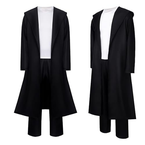 Diohauxi Sung Jin Woo Cosplay Kostüm - Schwarzes Komplettset Halloween-Uniform, Anime-Rollenspiel-Outfit für Erwachsene Diohauxi Sung Jin Woo Cosplay Kostüm - Schwarzes Komplettset Halloween-Uniform, Anime-Rollenspiel-Outfit für Erwachsene von Diohauxi