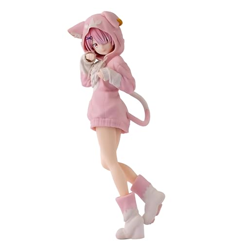 Re:0 Ram Anime Figuren Rem Figur Ohr Anzug Figuren Sammlermodell Vielseitige Dekoration für Haus/Büro 20CM von Diohauxi