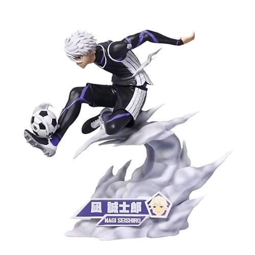 Seishiro Nagi Anime Figur - 21cm Dynamische Fußball Tischdekoration | PVC Desktop Dekoration von Diohauxi