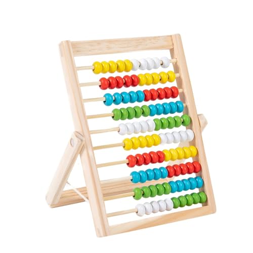 Diompirux Abakus für Kinder mit 100 Perlen, Klein und Tragbar Kinder Grundschule Abakus zum Zählen Rechenrahmen, Pädagogisches Spielzeug Geschenk für Kinder ab 3 Jahre, Lernen leichtgemacht von Diompirux