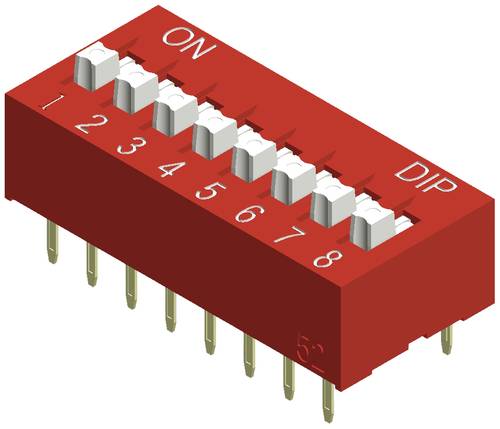 Diptronics NDS-04V DIP-Schalter Polzahl (num) 4 Slide-Type von Diptronics
