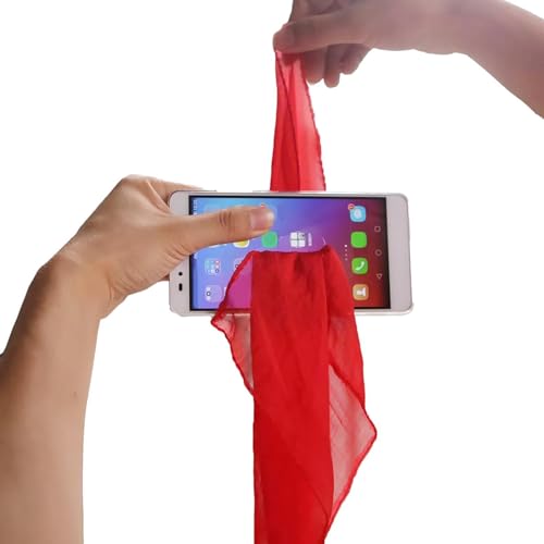 Silk Through Phone Trick | Lustiger Schal Pass Your Phone Close Up Silk Tricks, Magier Bühnenauftrittszubehör für Anfänger, ziehen Sie Seide durch Ihr Telefon Zaubertricks Silk Through Phone Trick | Lustiger Schal Pass Your Phone Close Up Silk Tricks, Magier Bühnenauftrittszubehör für Anfänger, ziehen Sie Seide durch Ihr Telefon Zaubertricks von Dirfuny