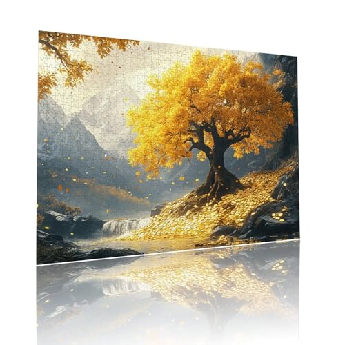 Baum Puzzle für Erwachsene Kinder Anspruchsvoll 80 Teile Impossible Klassische Puzzles Schwer Landschaft ab 8 9 10 Jahre Mädchen Jungen Jigsaw Kunst Educa, für Dekoration und Geschenke 15x20cm t-887 von Dirjuong