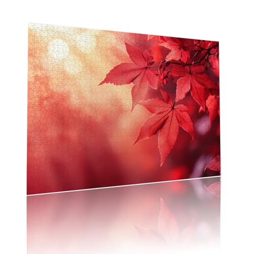 Blätter Puzzle für Erwachsene Kinder Anspruchsvoll 5000 Teile Impossible Klassische Puzzles Schwer Sonnenuntergang ab 8 9 10 Jahre für Mädchen Jungen Jigsaw Kunst Educa, für Geschenke 105x156cm t-921 von Dirjuong