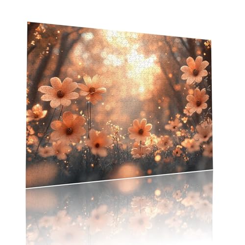 Blume Puzzle für Erwachsene Kinder Anspruchsvoll 1314 Teile Impossible Klassische Puzzles Schwer Anlage ab 8 9 10 Jahre Mädchen Jungen Jigsaw Kunst Educa, für Dekoration und Geschenke 50x75cm t-361 von Dirjuong