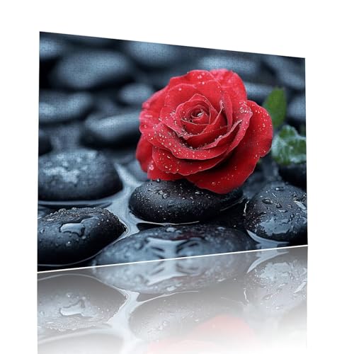 Blume Puzzle für Erwachsene Kinder Anspruchsvoll 200 Teile Impossible Klassische Puzzles Schwer Rose ab 8 9 10 Jahre für Mädchen Jungen Jigsaw Kunst Educa, für Dekoration und Geschenke 25x35cm t-317 von Dirjuong