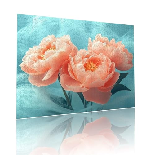 Blume Puzzle für Erwachsene Kinder Anspruchsvoll 300 Teile Impossible Klassische Puzzles Schwer Abstrakt ab 8 9 10 Jahre Mädchen Jungen Jigsaw Kunst Educa, für Dekoration und Geschenke 38x52cm t-253 von Dirjuong