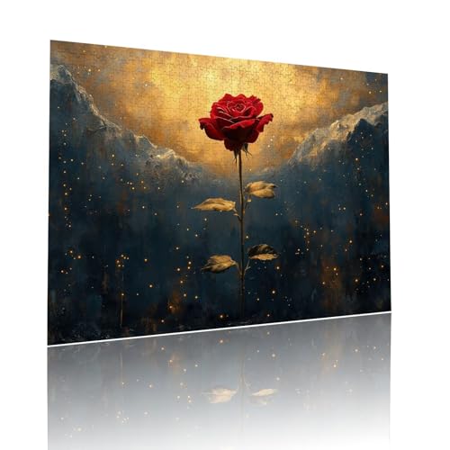 Blume Puzzle für Erwachsene Kinder Anspruchsvoll 500 Teile Impossible Klassische Puzzles Schwer Landschaft ab 8 9 10 Jahre Mädchen Jungen Jigsaw Kunst Educa,für Dekoration und Geschenke 38x52cm t-279 von Dirjuong