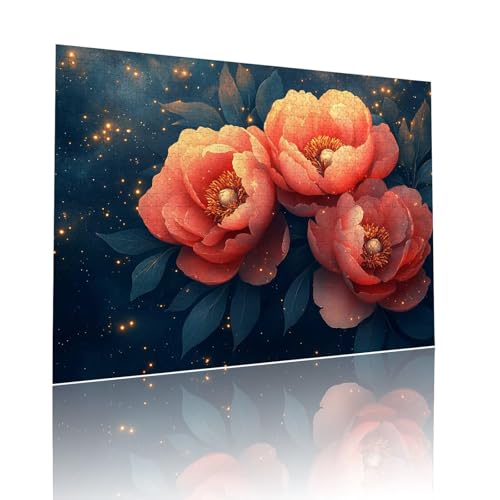 Blume Puzzle für Erwachsene Kinder Anspruchsvoll 80 Teile Impossible Klassische Puzzles Schwer Traum ab 8 9 10 Jahre für Mädchen Jungen Jigsaw Kunst Educa, für Dekoration und Geschenke 15x20cm t-323 von Dirjuong