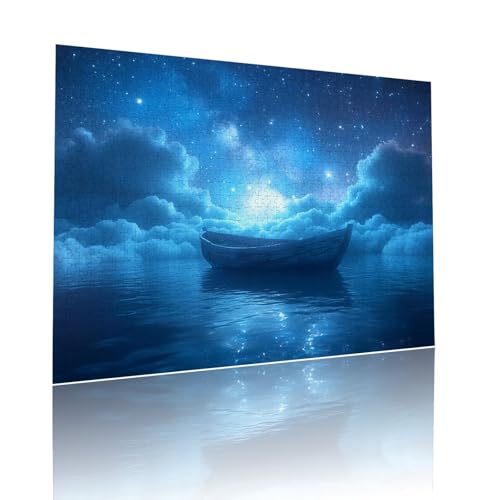 Boot Puzzle für Erwachsene Kinder Anspruchsvoll 1500 Teile Impossible Klassische Puzzles Schwer Traum ab 8 9 10 Jahre für Mädchen Jungen Jigsaw Kunst Educa, für Dekoration und Geschenke 57x87cm t-51 von Dirjuong