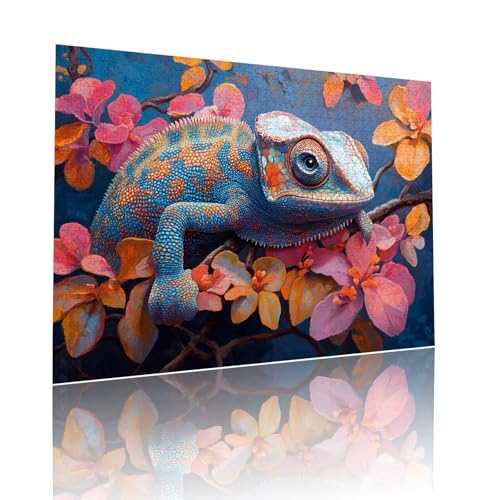 Chamäleon Puzzle für Erwachsene Kinder Anspruchsvoll 1000 Teile Impossible Klassische Puzzles Schwer Tier ab 8 9 10 Jahre Mädchen Jungen Jigsaw Kunst Educa, für Dekoration und Geschenke 50x75cm t-11 Chamäleon Puzzle für Erwachsene Kinder Anspruchsvoll 1000 Teile Impossible Klassische Puzzles Schwer Tier ab 8 9 10 Jahre Mädchen Jungen Jigsaw Kunst Educa, für Dekoration und Geschenke 50x75cm t-11 von Dirjuong