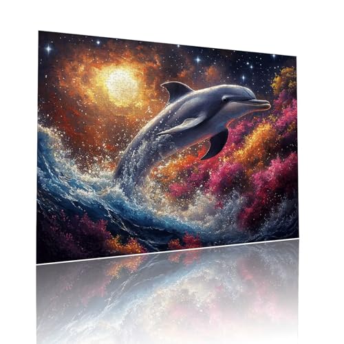 Delphin Puzzle für Erwachsene Kinder Anspruchsvoll 1500 Teile Impossible Klassische Puzzles Schwer Sonnenuntergang ab 8 9 10 Jahre für Mädchen Jungen Jigsaw Kunst Educa, für Geschenke 57x87cm t-187 Delphin Puzzle für Erwachsene Kinder Anspruchsvoll 1500 Teile Impossible Klassische Puzzles Schwer Sonnenuntergang ab 8 9 10 Jahre für Mädchen Jungen Jigsaw Kunst Educa, für Geschenke 57x87cm t-187 von Dirjuong