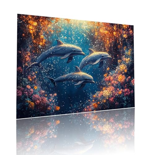 Delphin Puzzle für Erwachsene Kinder Anspruchsvoll 300 Teile Impossible Klassische Puzzles Schwer Ozean ab 8 9 10 Jahre Mädchen Jungen Jigsaw Kunst Educa, für Dekoration und Geschenke 38x52cm t-183 Delphin Puzzle für Erwachsene Kinder Anspruchsvoll 300 Teile Impossible Klassische Puzzles Schwer Ozean ab 8 9 10 Jahre Mädchen Jungen Jigsaw Kunst Educa, für Dekoration und Geschenke 38x52cm t-183 von Dirjuong