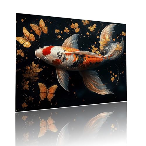 Fisch Puzzle für Erwachsene Kinder Anspruchsvoll 80 Teile Impossible Klassische Puzzles Schwer Schmetterling ab 8 9 10 Jahre Mädchen Jungen Jigsaw Kunst Educa, für Dekoration Geschenke 15x20cm t-983 von Dirjuong