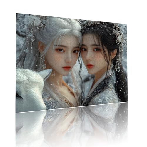 Frau Puzzle für Erwachsene Kinder Anspruchsvoll 3000 Teile Impossible Klassische Puzzles Schwer Kostüm ab 8 9 10 Jahre Mädchen Jungen Jigsaw Kunst Educa, für Dekoration und Geschenke 81x122cm t-795 von Dirjuong