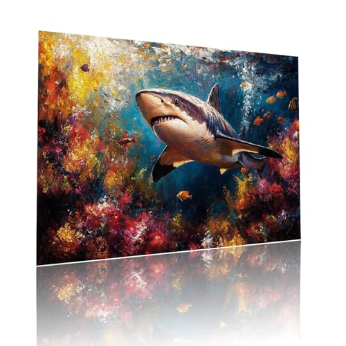 Hai Puzzle für Erwachsene Kinder Anspruchsvoll 1314 Teile Impossible Klassische Puzzles Schwer Tier ab 8 9 10 Jahre für Mädchen Jungen Jigsaw Kunst Educa, für Dekoration und Geschenke 50x75cm t-869 Hai Puzzle für Erwachsene Kinder Anspruchsvoll 1314 Teile Impossible Klassische Puzzles Schwer Tier ab 8 9 10 Jahre für Mädchen Jungen Jigsaw Kunst Educa, für Dekoration und Geschenke 50x75cm t-869 von Dirjuong