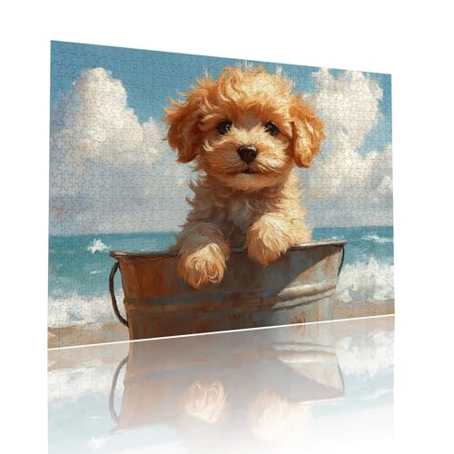 Hund Puzzle für Erwachsene Kinder Anspruchsvoll 1000 Teile Impossible Klassische Puzzles Schwer Strand ab 8 9 10 Jahre Mädchen Jungen Jigsaw Kunst Educa, für Dekoration und Geschenke 50x75cm t-141 Hund Puzzle für Erwachsene Kinder Anspruchsvoll 1000 Teile Impossible Klassische Puzzles Schwer Strand ab 8 9 10 Jahre Mädchen Jungen Jigsaw Kunst Educa, für Dekoration und Geschenke 50x75cm t-141 von Dirjuong