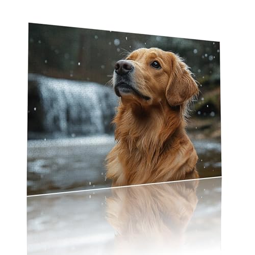 Hund Puzzle für Erwachsene Kinder Anspruchsvoll 3000 Teile Impossible Klassische Puzzles Schwer Fallen ab 8 9 10 Jahre Mädchen Jungen Jigsaw Kunst Educa, für Dekoration und Geschenke 81x122cm t-155 von Dirjuong