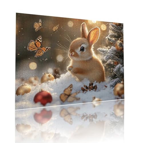 Kaninchen Puzzle für Erwachsene Kinder Anspruchsvoll 5000 Teile Impossible Klassische Puzzles Schwer Schmetterling ab 8 9 10 Jahre für Mädchen Jungen Jigsaw Kunst Educa, für Geschenke 105x156cm t-949 von Dirjuong