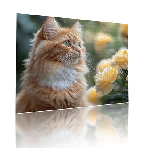Katze Puzzle für Erwachsene Kinder Anspruchsvoll 1000 Teile Impossible Klassische Puzzles Schwer Blume ab 8 9 10 Jahre Mädchen Jungen Jigsaw Kunst Educa, für Dekoration und Geschenke 50x75cm t-693 Katze Puzzle für Erwachsene Kinder Anspruchsvoll 1000 Teile Impossible Klassische Puzzles Schwer Blume ab 8 9 10 Jahre Mädchen Jungen Jigsaw Kunst Educa, für Dekoration und Geschenke 50x75cm t-693 von Dirjuong